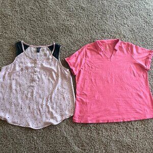 Two 2XL Tops! Nice! Like New!!